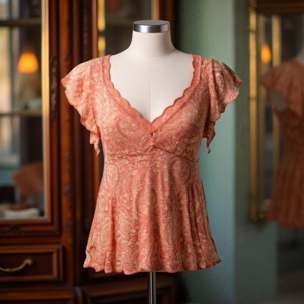 TORRID Sweetheart Flutter Fit & Flare Blouse NWT‎ Size 2X - Picture 10 of 12